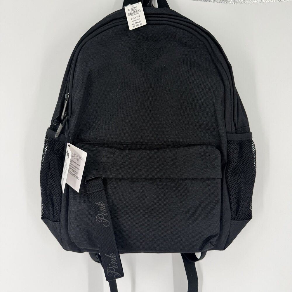 NEW! Victoria Secret PINK IVY CLASSIC CANVAS BACKPACK - Black